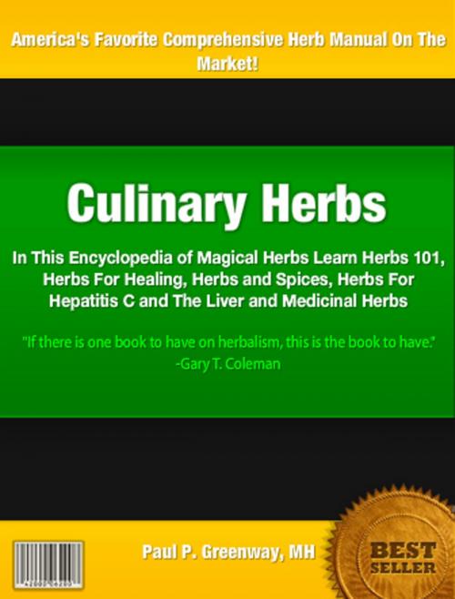 Cover of the book Culinary Herbs by Paul Greenway, Tru Divine Publishing