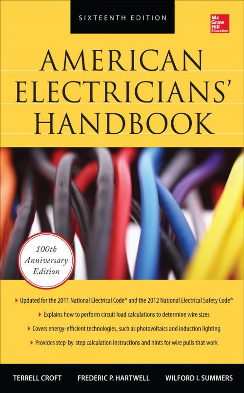 Cover of the book American Electricians' Handbook, Sixteenth Edition by Terrell Croft, Frederic P. Hartwell, Wilford I. Summers, McGraw-Hill Education