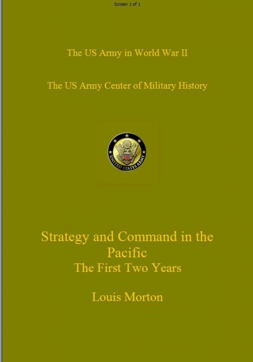 Cover of the book Strategy and Command in the Pacific: The First Two Years by Louis Morton, 232 Celsius