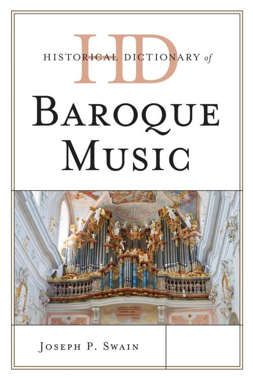 Cover of the book Historical Dictionary of Baroque Music by Joseph P. Swain, Scarecrow Press
