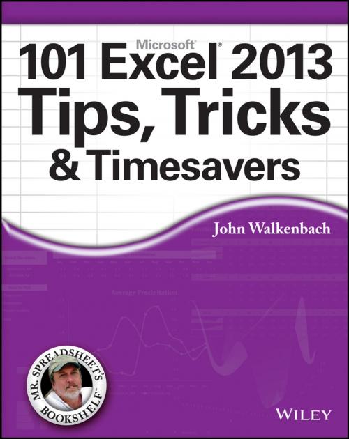 Cover of the book 101 Excel 2013 Tips, Tricks and Timesavers by John Walkenbach, Wiley