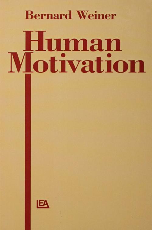 Cover of the book Human Motivation by Bernard Weiner, Taylor and Francis