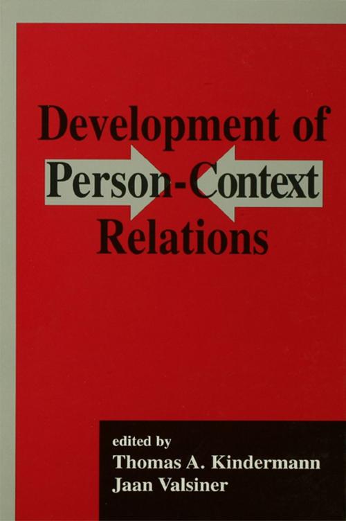 Cover of the book Development of Person-context Relations by , Taylor and Francis