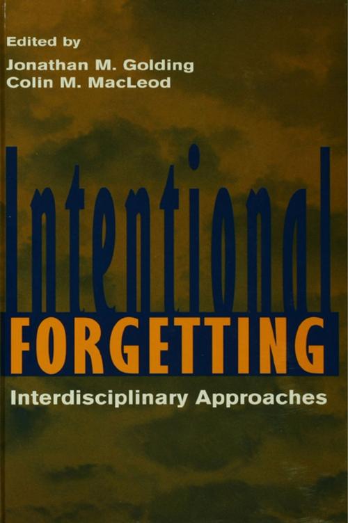 Cover of the book Intentional Forgetting by , Taylor and Francis