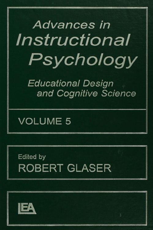Cover of the book Advances in instructional Psychology, Volume 5 by , Taylor and Francis