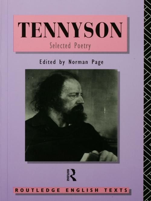 Cover of the book Tennyson: Selected Poetry by Alfred, Lord Tennyson, Taylor and Francis