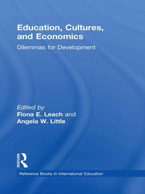Cover of the book Education, Cultures, and Economics by Angela W. Little, Fiona E. Leach, Taylor and Francis