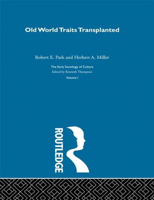 Cover of the book Old World Traits Transpl:Esc V by Robert E. Park, Herbert A. Miller, Taylor and Francis