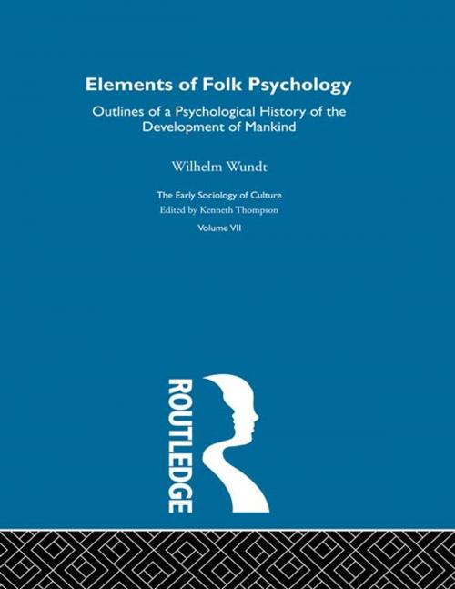 Cover of the book Elem Folk Psyc:Esc V7 by Wilhelm Wundt, Taylor and Francis