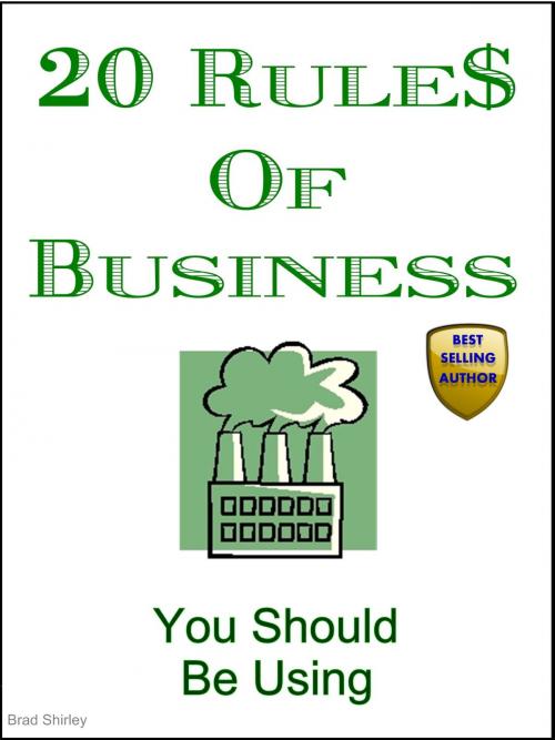 Cover of the book 20 Rules Of Business (You Should Be Using) by Brad Shirley, Brad Shirley