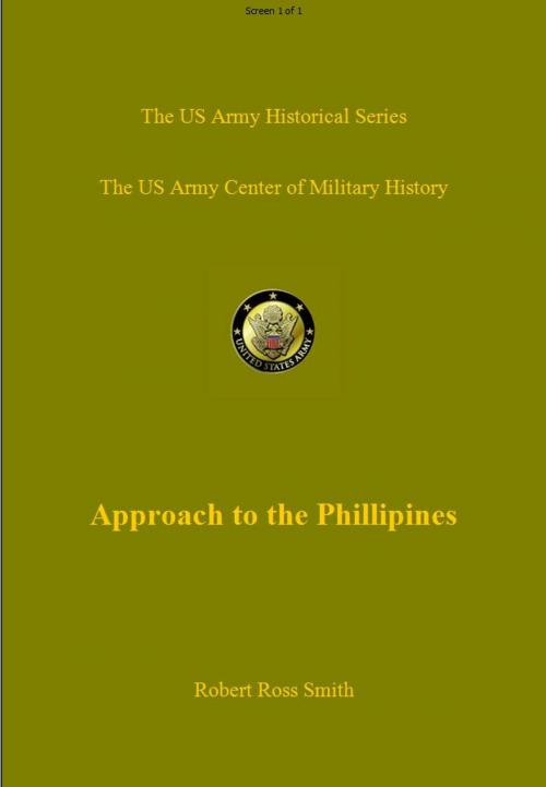 Cover of the book Approach to the Phillipines by Robert Ross Smith, 232 Celsius