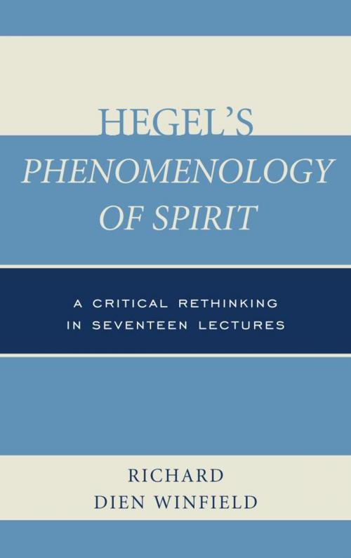 Cover of the book Hegel's Phenomenology of Spirit by Richard Dien Winfield, Rowman & Littlefield Publishers