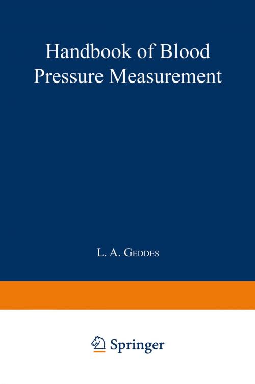Cover of the book Handbook of Blood Pressure Measurement by L. A. Geddes, Humana Press