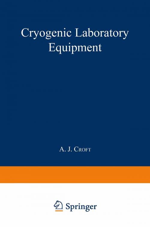 Cover of the book Cryogenic Laboratory Equipment by A. J. Croft, Springer US