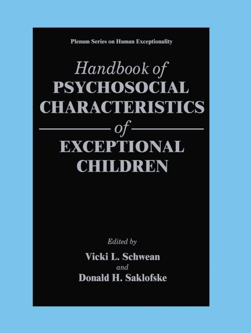 Cover of the book Handbook of Psychosocial Characteristics of Exceptional Children by , Springer US