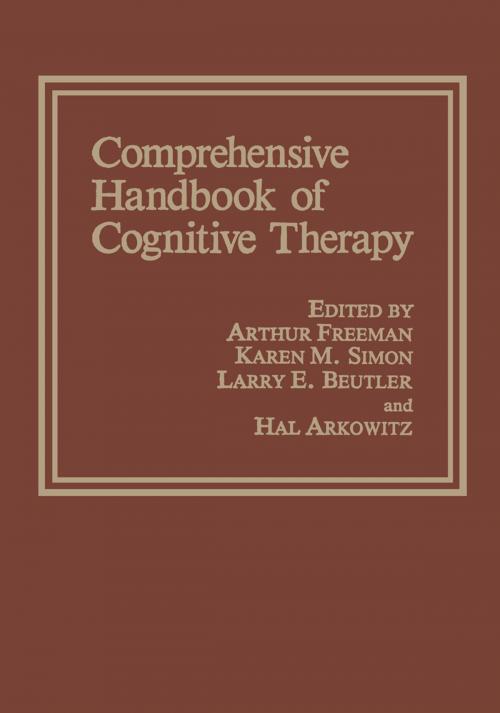 Cover of the book Comprehensive Handbook of Cognitive Therapy by , Springer US