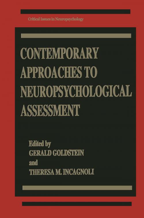Cover of the book Contemporary Approaches to Neuropsychological Assessment by , Springer US