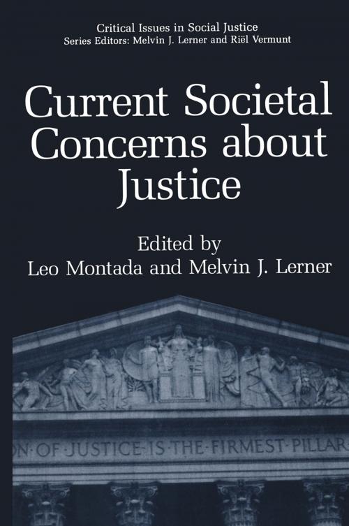 Cover of the book Current Societal Concerns about Justice by , Springer US
