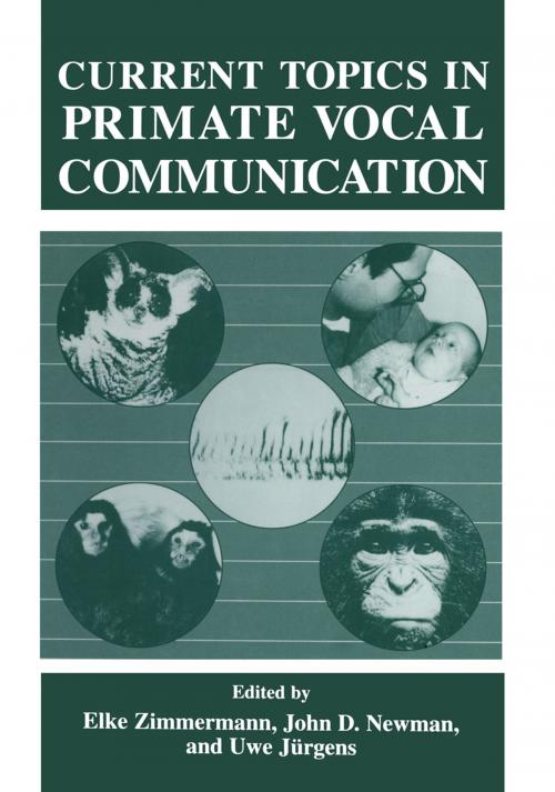 Cover of the book Current Topics in Primate Vocal Communication by , Springer US