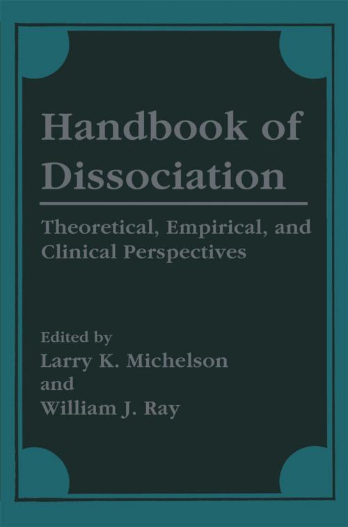 Cover of the book Handbook of Dissociation by , Springer US
