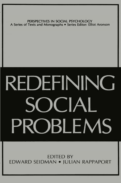 Cover of the book Redefining Social Problems by , Springer US