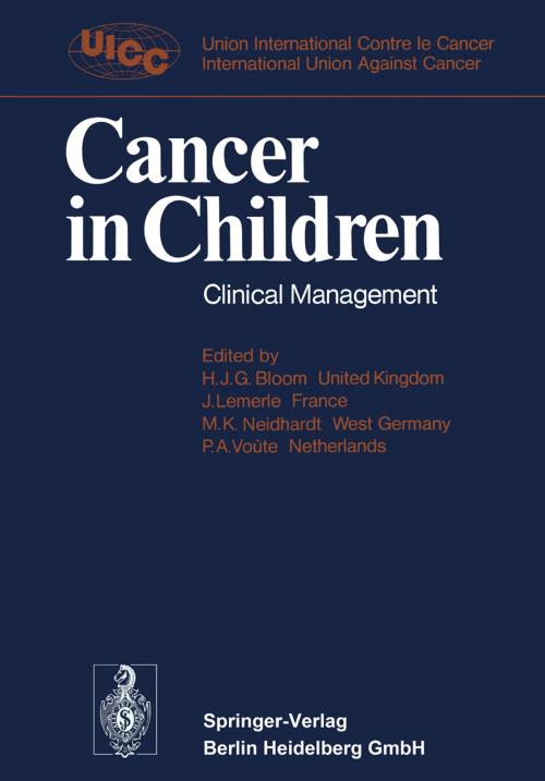 Cover of the book Cancer in Children by International Union against Cancer, Springer US