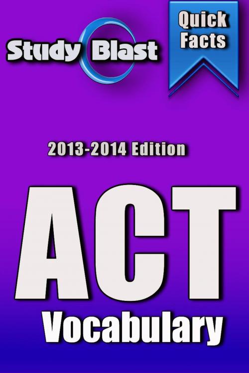 Cover of the book Study Blast ACT Vocabulary Prep by Study Blast, Robert Levandowski