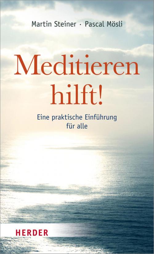 Cover of the book Meditieren hilft! by Martin Steiner, Pascal Mösli, Verlag Herder