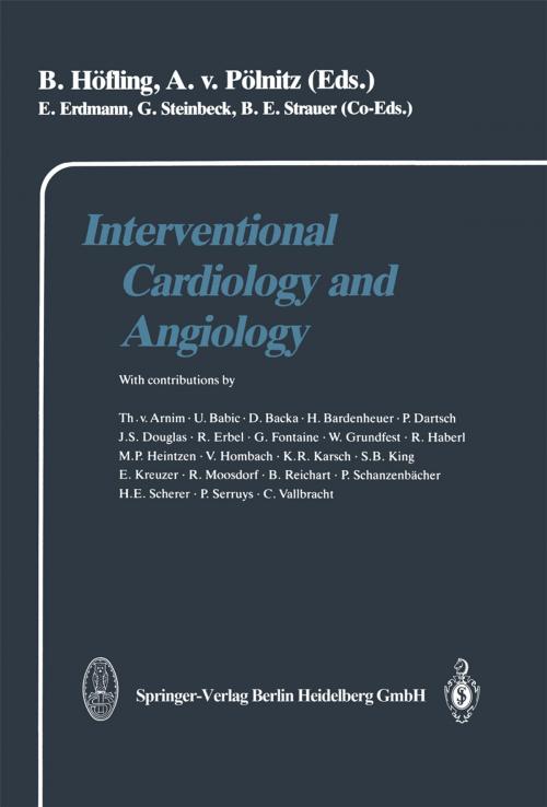 Cover of the book Interventional Cardiology and Angiology by G. Steinbeck, B.-E. Strauer, E. Erdmann, Steinkopff