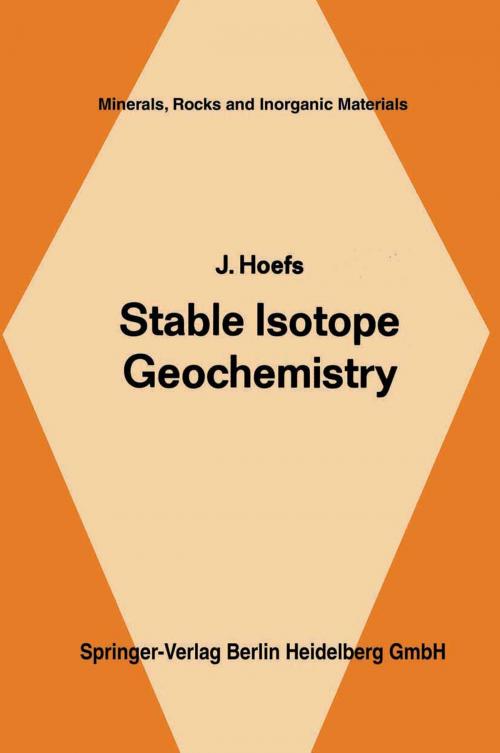 Cover of the book Stable Isotope Geochemistry by J. Hoefs, Springer Berlin Heidelberg