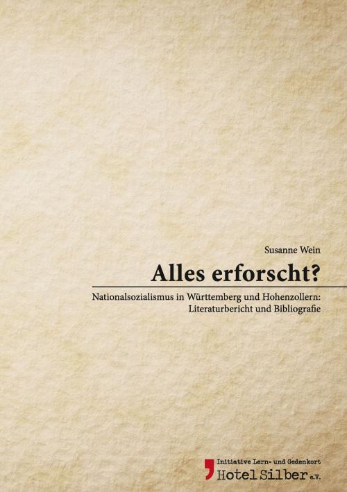 Cover of the book Alles erforscht? by Susanne Wein, Books on Demand