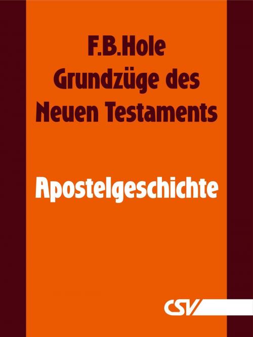 Cover of the book Grundzüge des Neuen Testaments - Apostelgeschichte by F. B. Hole, Christliche Schriftenverbreitung