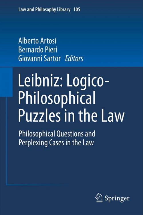 Cover of the book Leibniz: Logico-Philosophical Puzzles in the Law by , Springer Netherlands