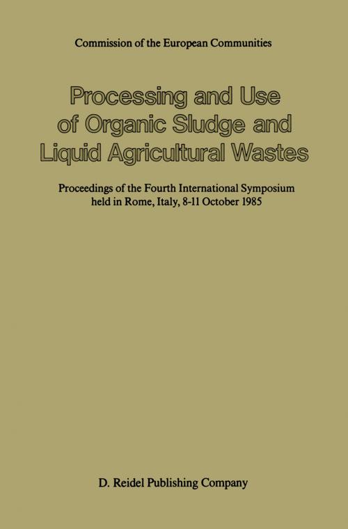 Cover of the book Processing and Use of Organic Sludge and Liquid Agricultural Wastes by , Springer Netherlands
