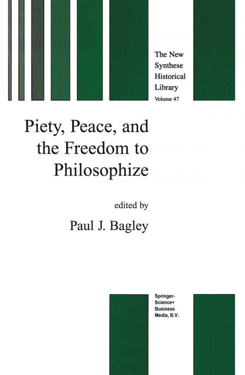 Cover of the book Piety, Peace, and the Freedom to Philosophize by , Springer Netherlands