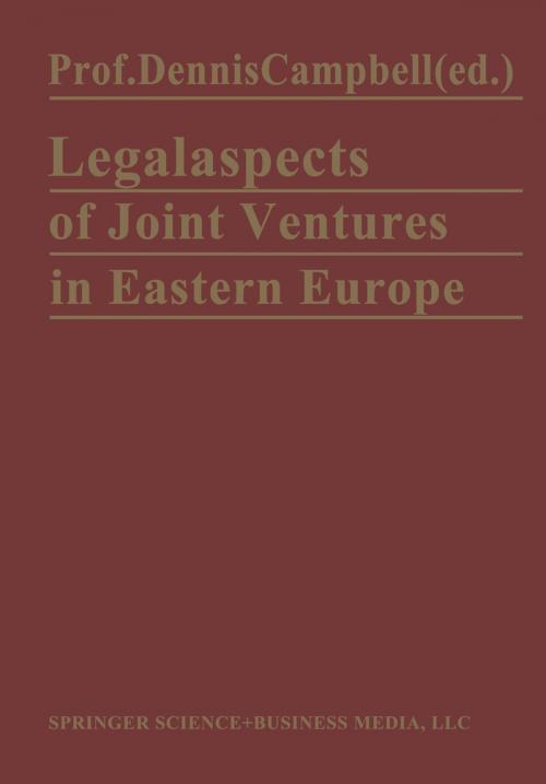 Cover of the book Legal Aspects of Joint Ventures in Eastern Europe by , Springer Netherlands