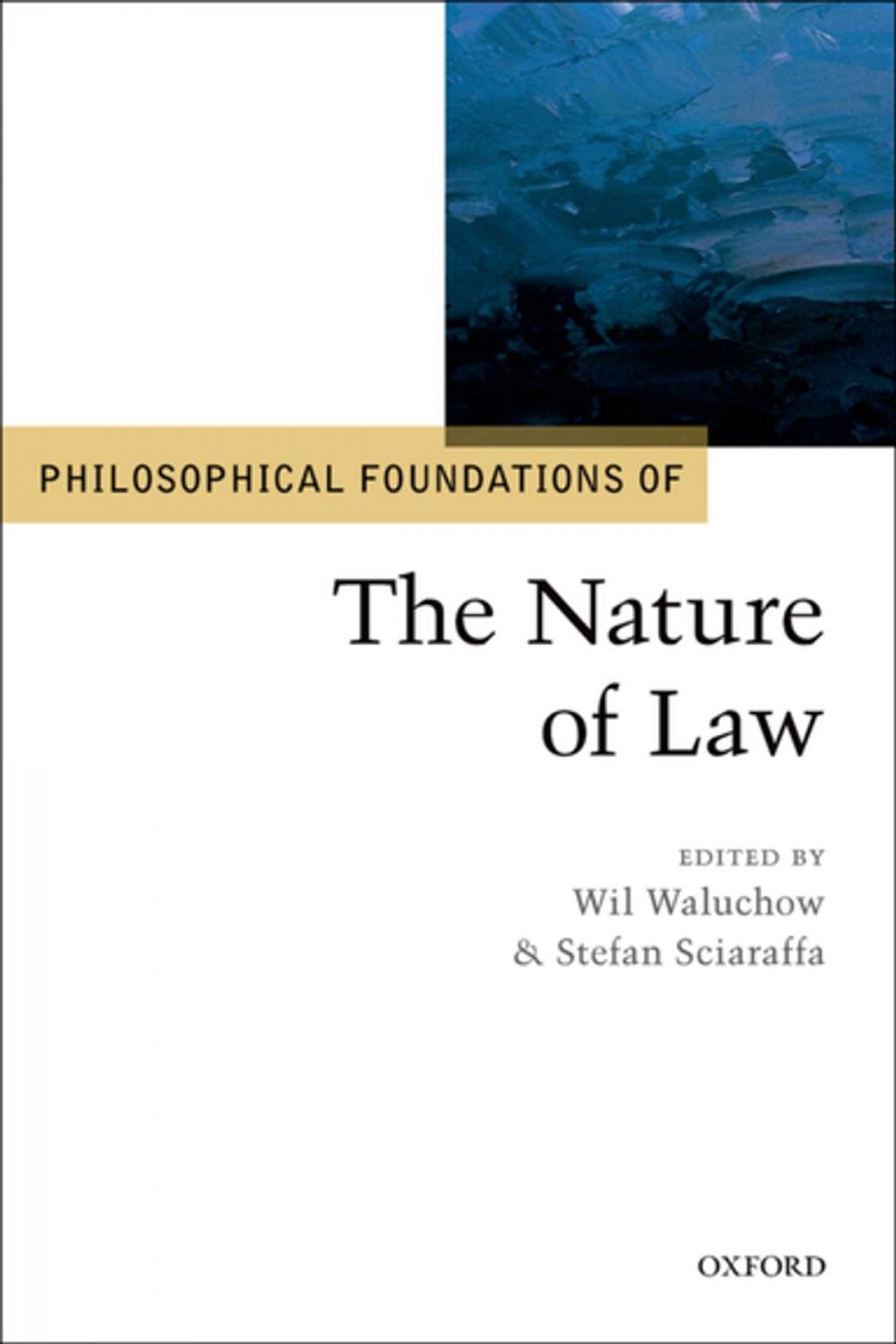 Big bigCover of Philosophical Foundations of the Nature of Law