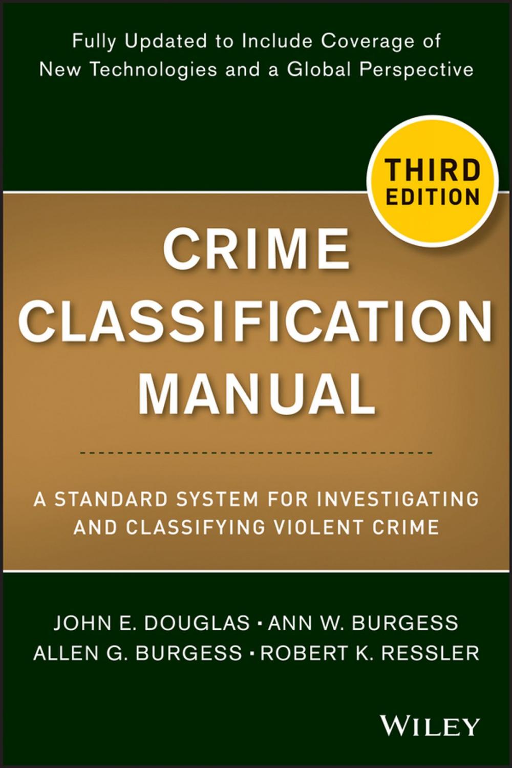 Big bigCover of Crime Classification Manual