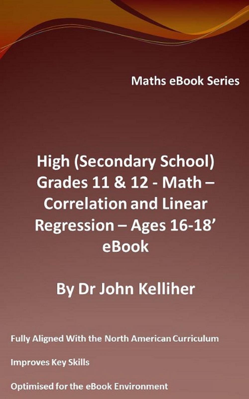 Big bigCover of High (Secondary School) Grades 11 & 12 - Math - Correlation and Linear Regression - Ages 16-18 - Cover Sheet