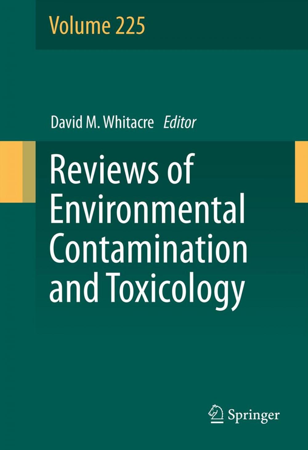 Big bigCover of Reviews of Environmental Contamination and Toxicology Volume 225