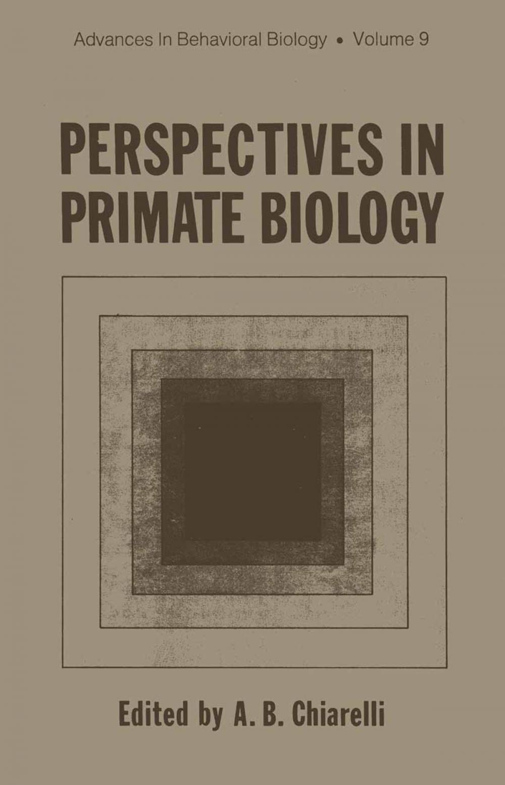 Big bigCover of Perspectives in Primate Biology