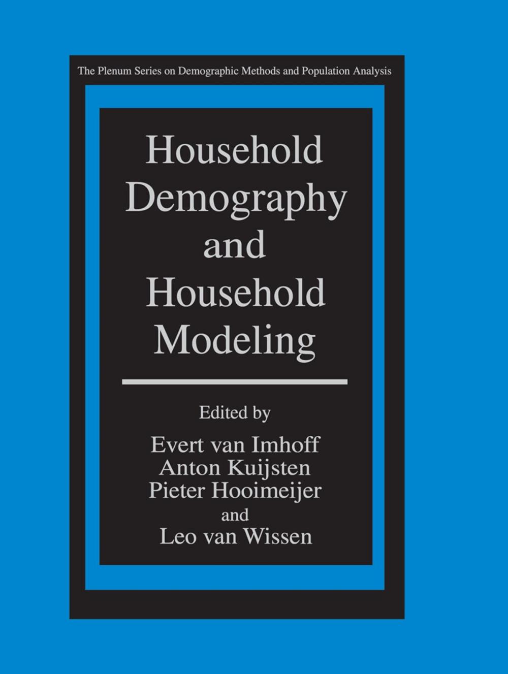 Big bigCover of Household Demography and Household Modeling