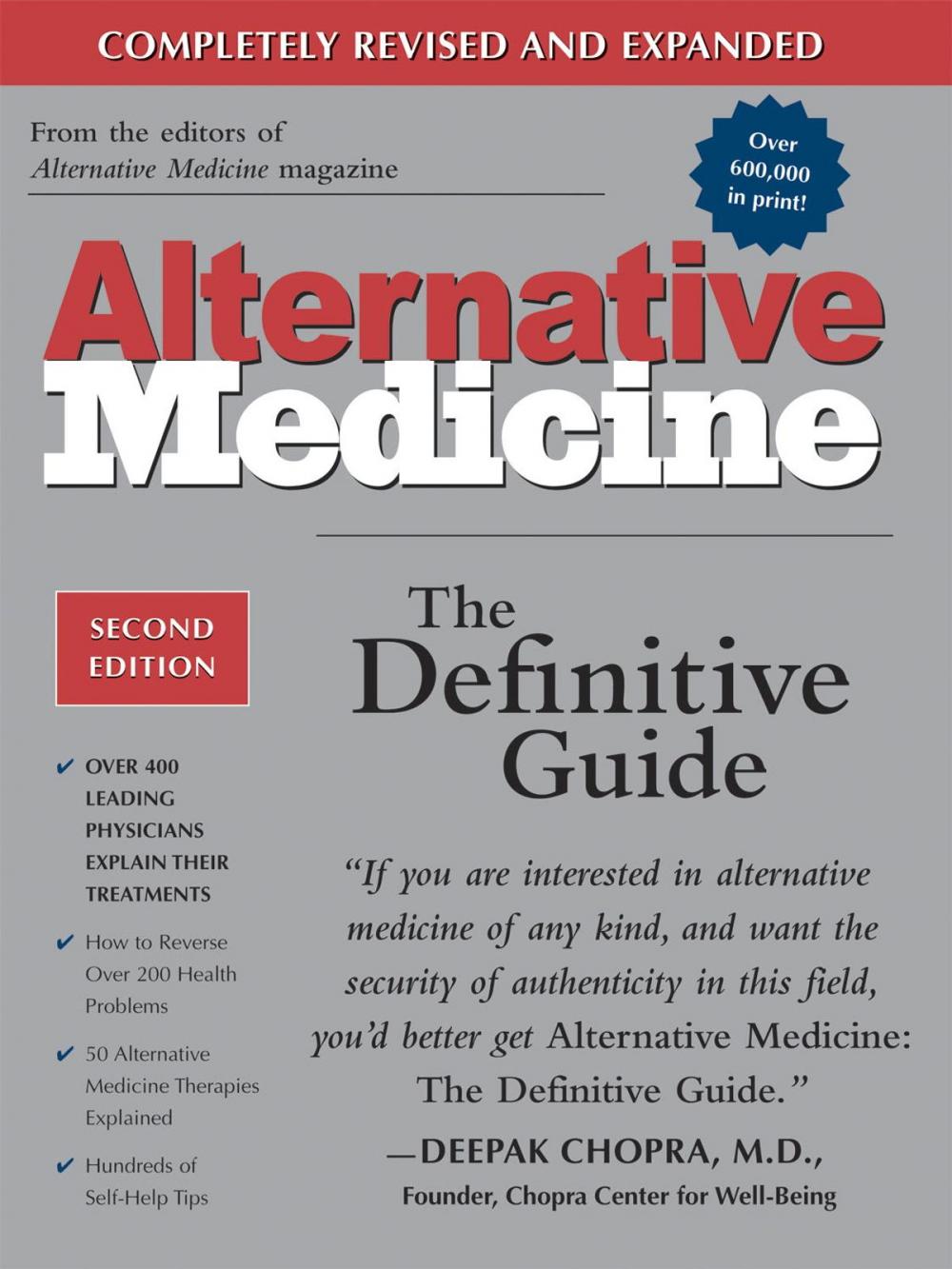 Big bigCover of Alternative Medicine, Second Edition