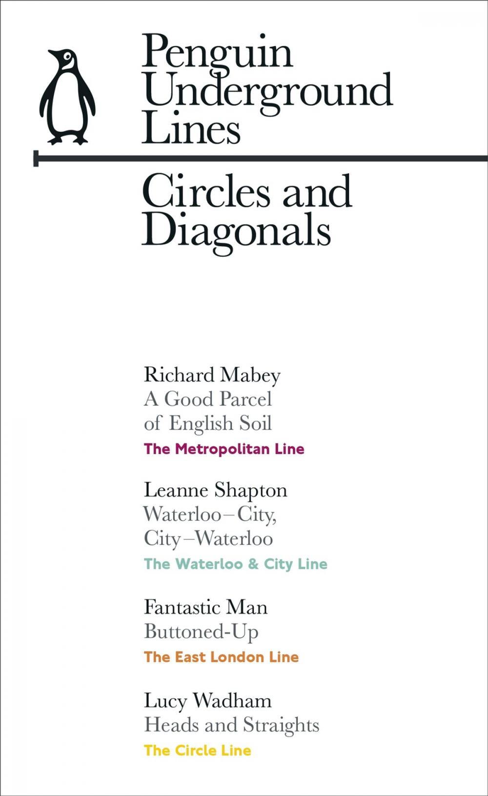 Big bigCover of Circles and Diagonals: Penguin Underground Lines