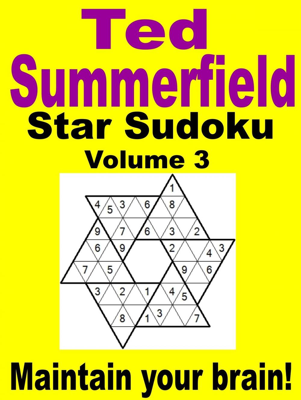 Big bigCover of Star Sudoku Puzzles. Volume 3.