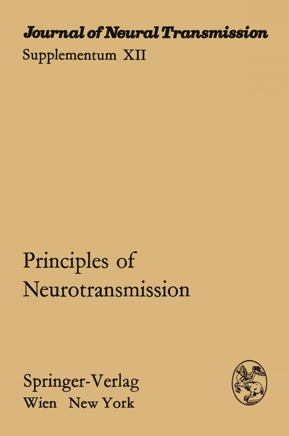 Big bigCover of Principles of Neurotransmission