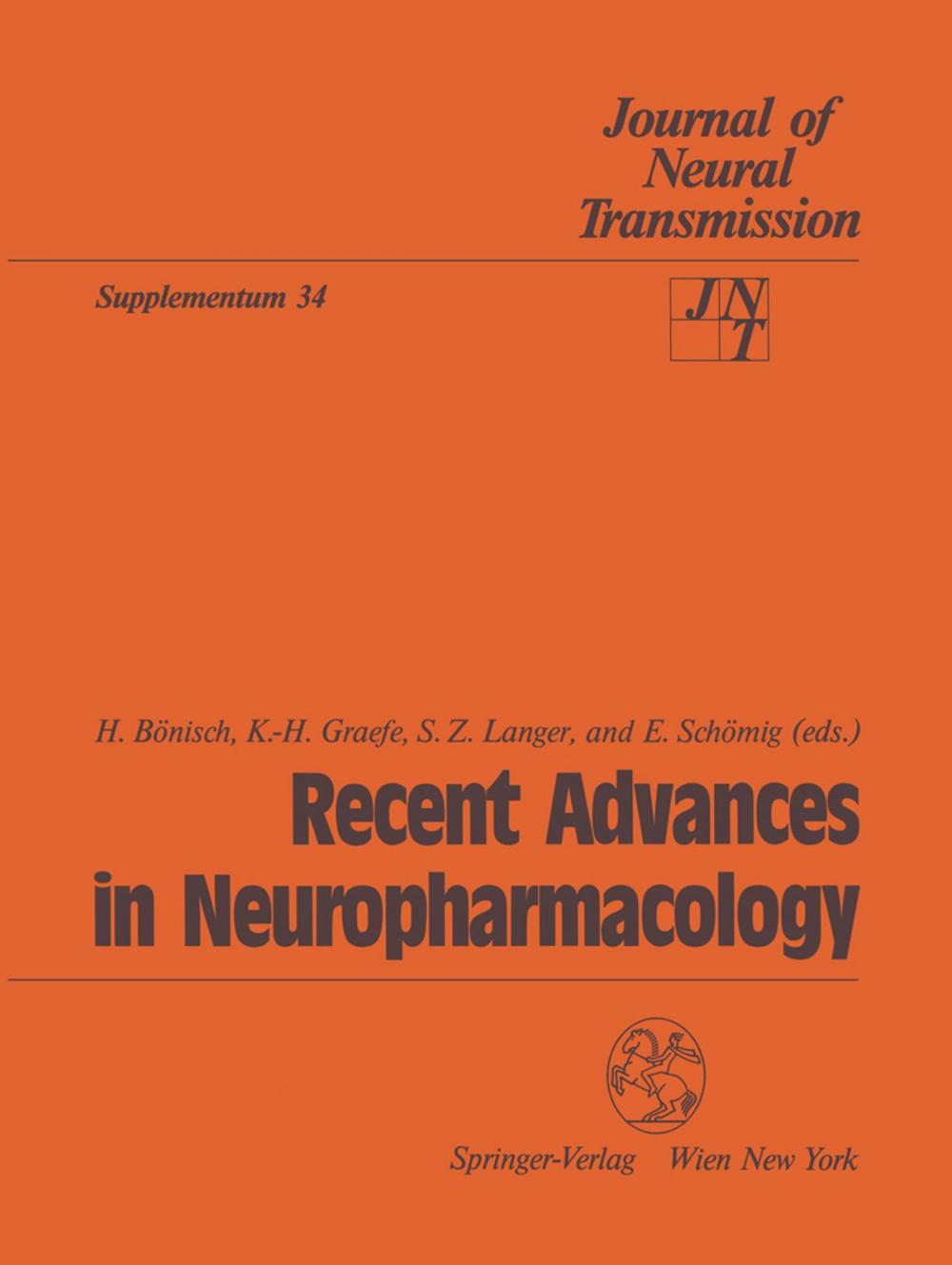 Big bigCover of Recent Advances in Neuropharmacology