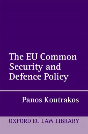 Cover of The EU Common Security and Defence Policy