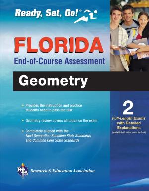 Cover of the book Florida Geometry End-of-Course Assessment Book + Online by Editors of REA