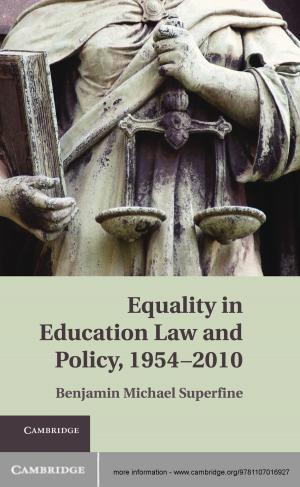 Cover of Equality in Education Law and Policy, 1954–2010